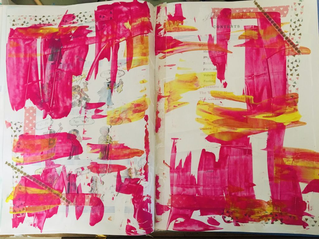 Handmade journal page