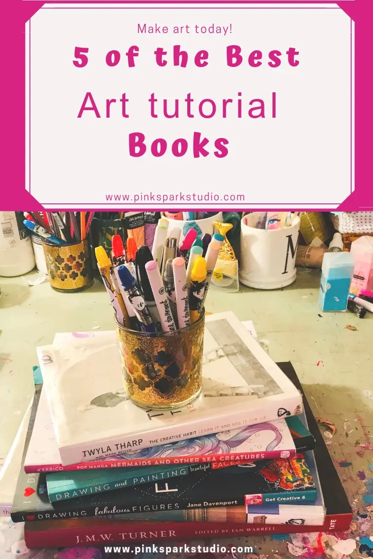 Top 5 Art Books Mixed Media Tutorials and art book must haves Pink