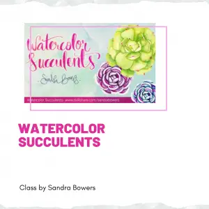 Watercolor succulents