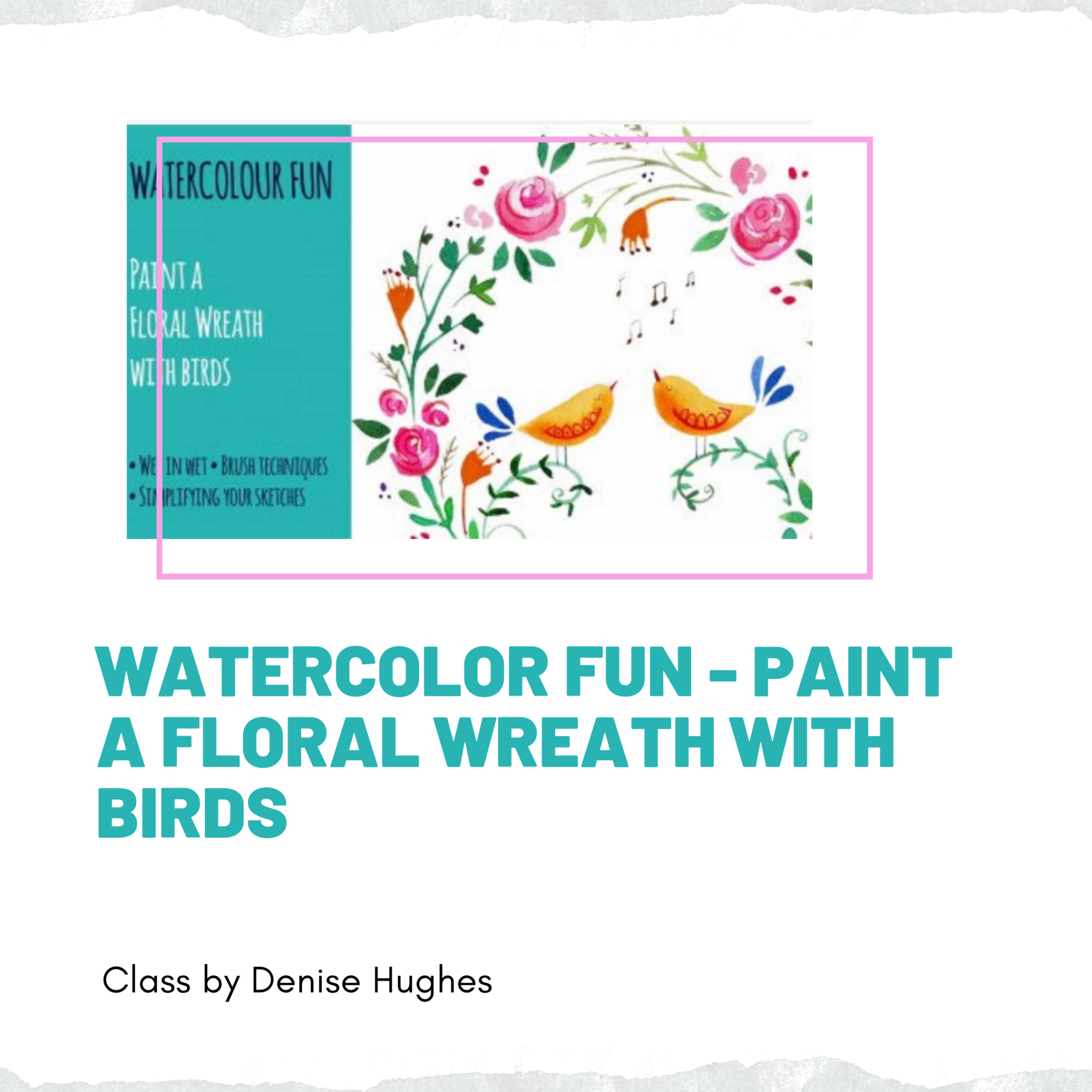 Best Online Watercolor Classes Pink Spark Studio