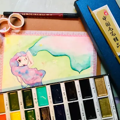 Extended Review: Kuretake Gansai Tambi Watercolor 36-color set