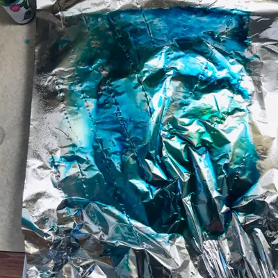 dye on foil
