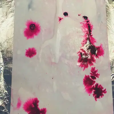 adding ink to paper
