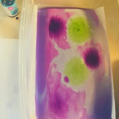 light dyed paper