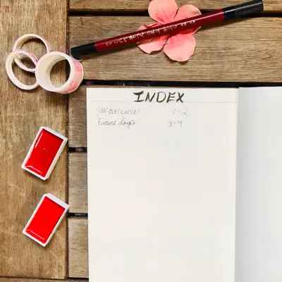 Bullet journal index