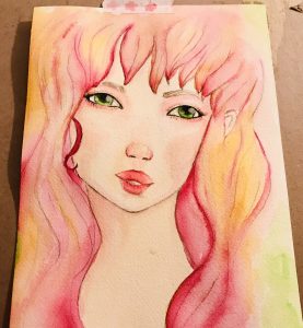 Watercolor portrait