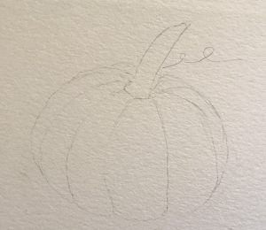 Pumpkin drawing illustration 