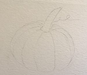 Pumpkin drawing illustration 