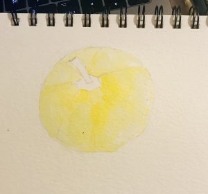 Watercolor pumpkin 