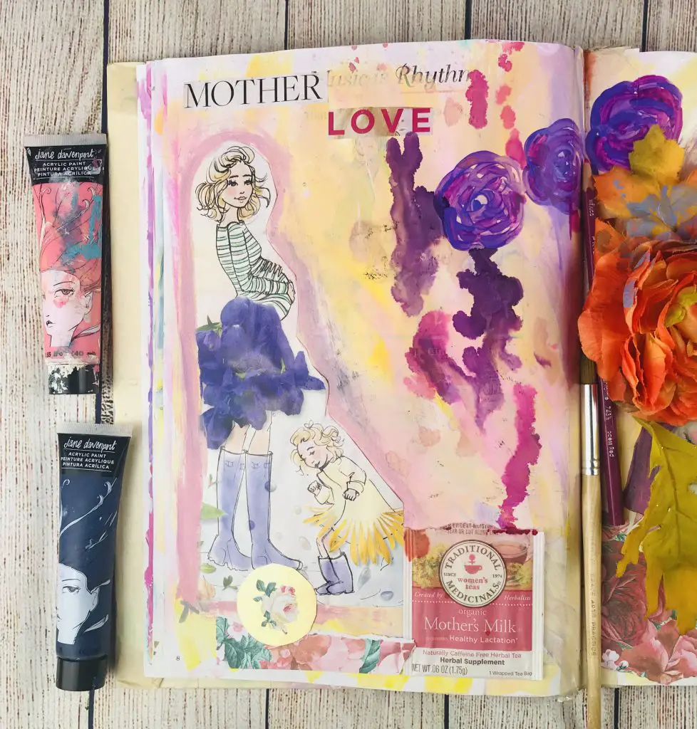 Art journaling for the busy mom