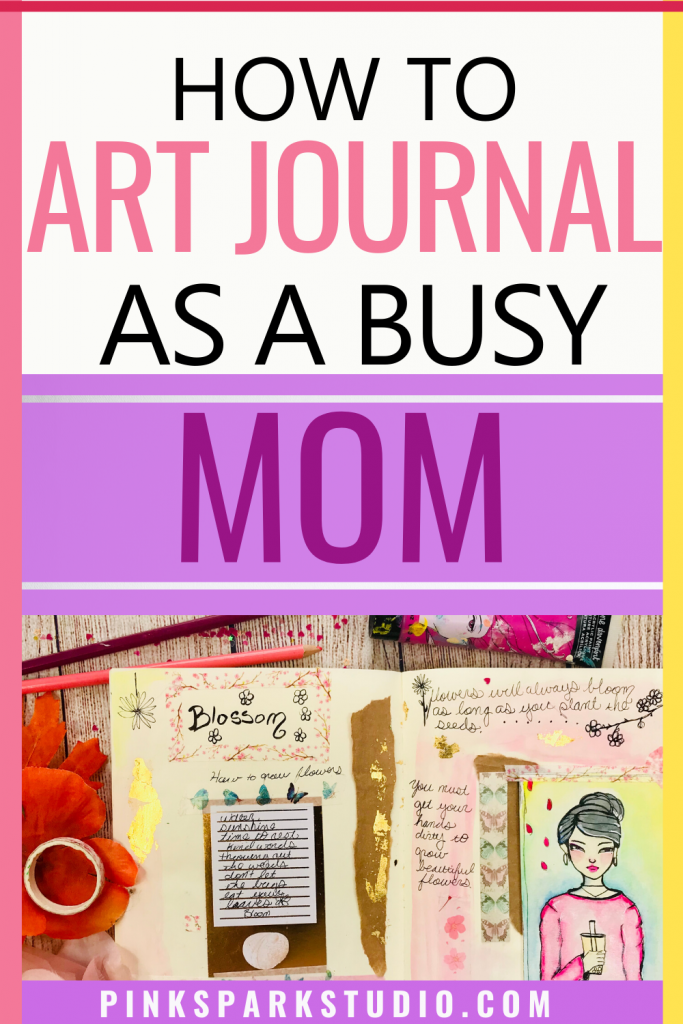 Art journaling for a busy mom
