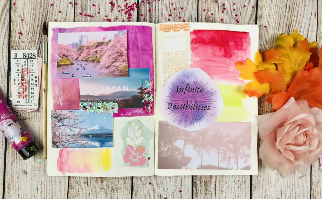 Vision board in your art journal 