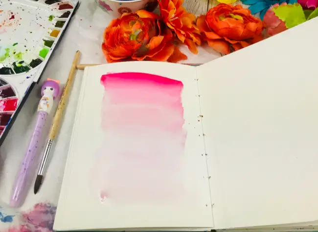 Watercolor gradient wash