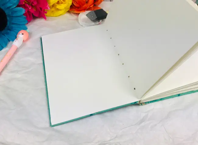 Diy handmade watercolor journal 