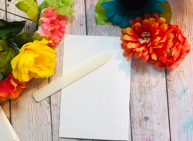 DIY sketchbook with bone folder