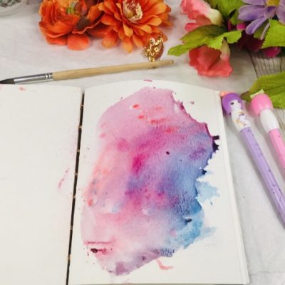 Watercolor background painting