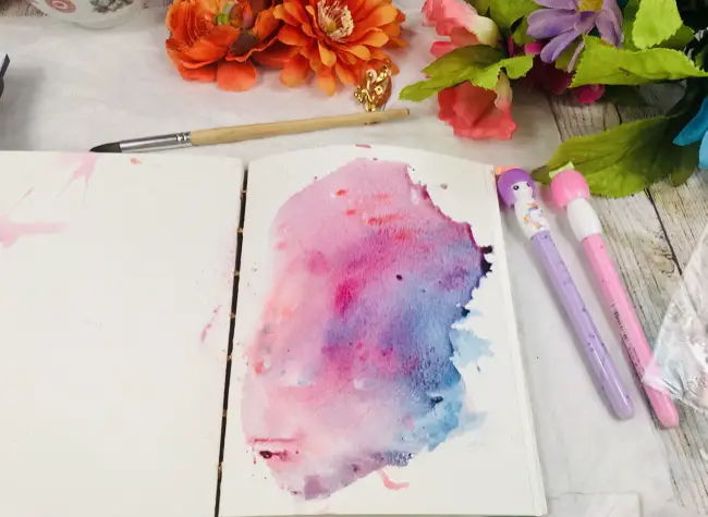 Watercolor background painting 